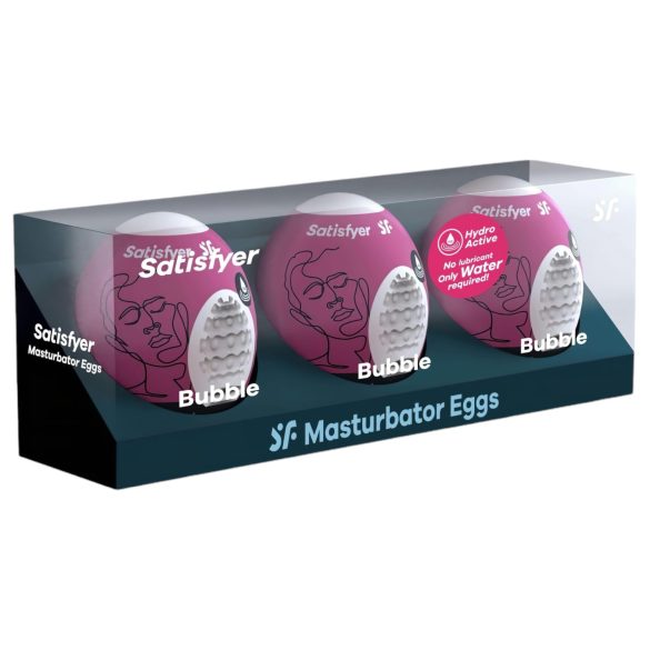 Satisfyer Egg Bubble - masturbaatori muna komplekt 3 tk