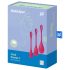 Satisfyer Yoni Power 1 - geisha kuulide komplekt - punane (3-osaline)