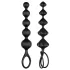 Satisfyer Love Beads - anaalhelmeste dildode komplekt - must