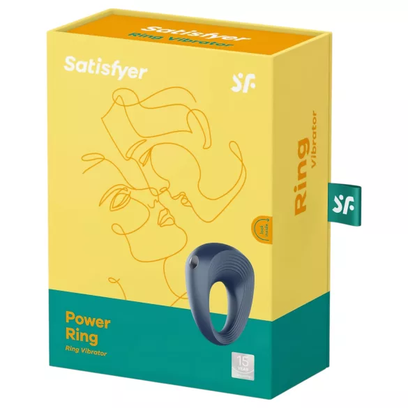Satisfyer Power Ring - vibraatoriga veekindel peenisekasuti - hall