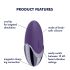 Satisfyer Purple Pleasure - taaslaetav kliitori stimulaator (lilla)