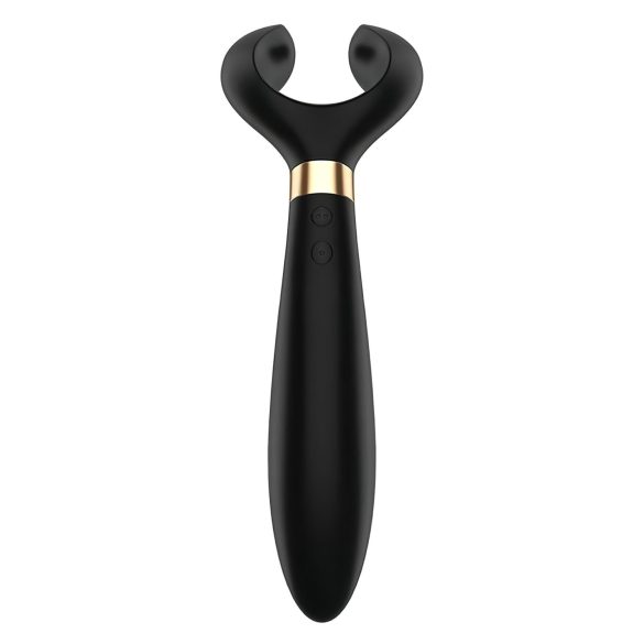 Satisfyer Endless Fun - akuga, veekindel paarivibraator (must)