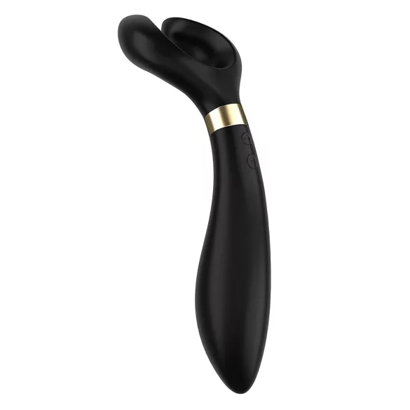 Satisfyer Endless Fun - paaridele vibraator - akuga, veekindel - must