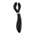 Satisfyer Endless Fun - akuga, veekindel paarivibraator (must)
