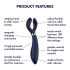 Satisfyer Endless Fun - akuga, veekindel paarivibraator (sinine)