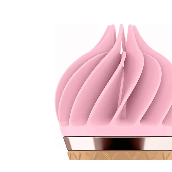 Satisfyer Sweet Treat - aku kliitorivibraator, pöörlev - roosa-pruun