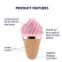 Satisfyer Sweet Treat - aku kliitorivibraator, pöörlev - roosa-pruun