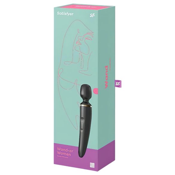 Satisfyer Wand-er Woman - veekindel massaaživibraator - must