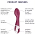 Satisfyer Hot Spot - G-punkti vibraator, soojendusega, akuga, punane