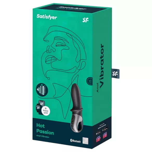 Satisfyer Hot Passion - soojenev anal vibraator - must