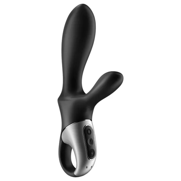 Satisfyer Heat Climax+ - rakenduse juhitav soojendusega anaalvibraator (must)