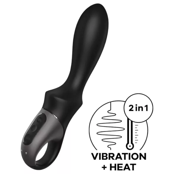 Satisfyer Heat Climax - rakendusega juhitav soojendusega anaalvibraator (must)
