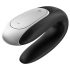 Satisfyer Double Fun - nutikas, veekindel paarivibraator (must)