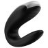 Satisfyer Double Fun - nutikas, veekindel paarivibraator (must)
