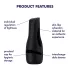Satisfyer Men Classic - masturbaator meestele - manuaalne vaakum - must