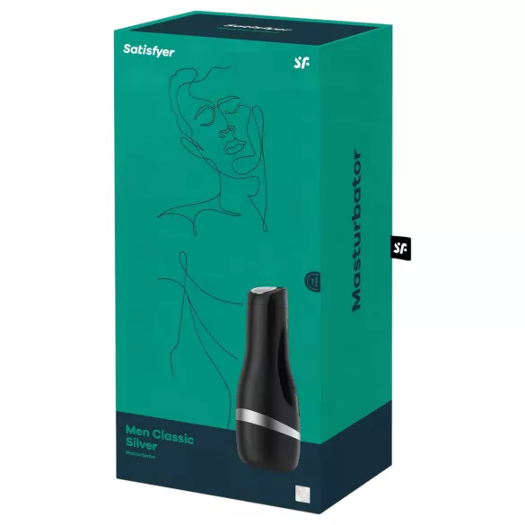 Satisfyer Men Classic - meeste masturbaator vaakumiga - hõbedane
