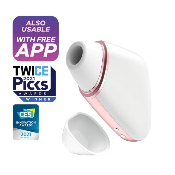Satisfyer Love Triangle - nutikas õhuimpulssiga kliitoristimulaator (valge)