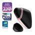 Satisfyer Love Triangle - nutikas õhulaineklitori stimulaator (must)