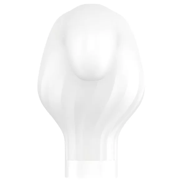 Satisfyer Double Wand-er - rakendusega juhitav masseeriv vibraator (valge)