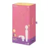 Satisfyer Double Wand-er - rakendusega juhitav masseeriv vibraator (valge)