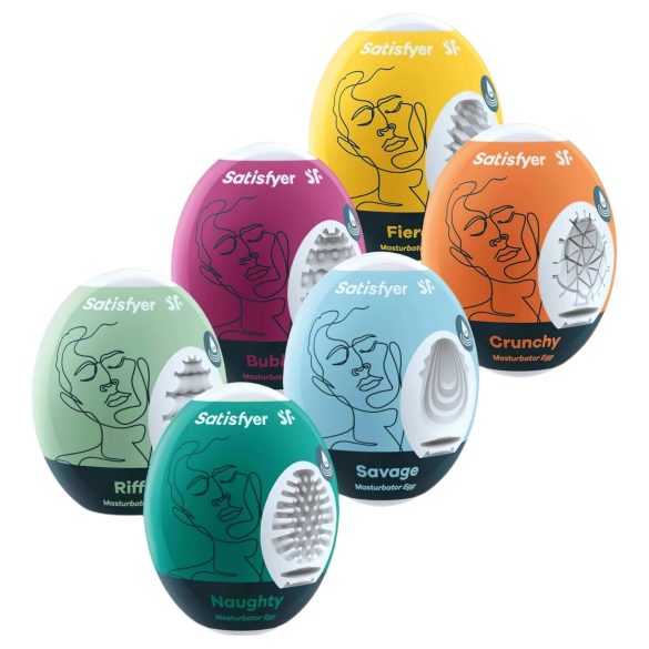 Satisfyer Egg Komplekt - muna masturbaator komplekt (6 tk)
