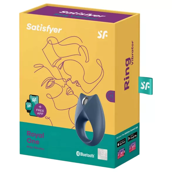 Satisfyer Royal One - vibreeriv nutikas peenisekumm - sinine
