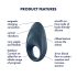 Satisfyer Mighty One - tark vibratsiooniga peeniserõngas (sinine)
