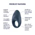 Satisfyer Mighty One - nutikas vibraatoriga peenisekee - sinine