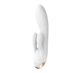   Satisfyer Double Flex - vibreeriv kliitoristimulaator - valge