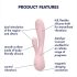 Satisfyer Mono Flex - nutikas veekindel vibraator (roosa)