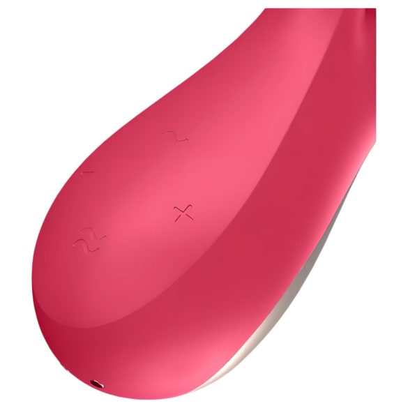 Satisfyer Mono Flex - vee- ja nutikindel vibreeriv vibraator - punane