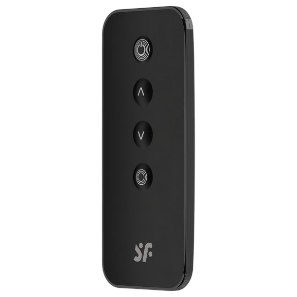 Satisfyer Ribbed Petal - juhtmevaba vibreeriv muna - must