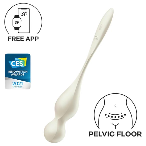 Satisfyer Armastuse Linnud 1 - nutikas, vibratsiooniga geišakuul (valge)
