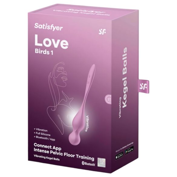 Satisfyer Love Birds 1 - nutikas vibreeriv geishakuul - roosa