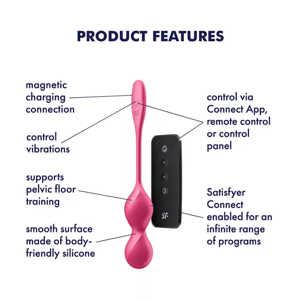 Satisfyer Love Birds 2 - nutikas vibreeriv geishakuul - roosa
