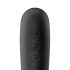 Satisfyer Dual Kiss - laetav vagiina- ja kliitorivibraator (must)