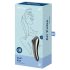Satisfyer Dual Kiss - laetav vagiina- ja kliitorivibraator (must)