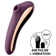   Satisfyer Dual Kiss - 2in1 tupe ja kliitori vibraator - lilla