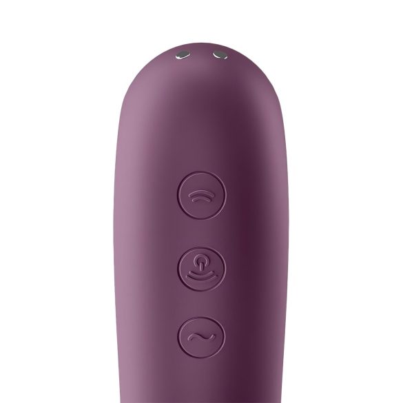 Satisfyer Dual Kiss - 2in1 tupe ja kliitori vibraator - lilla