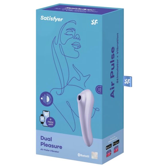 Satisfyer Dual Pleasure - õhulainete ja vibraator 2in1 - lilla