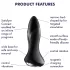Satisfyer Rotator Plug 1 - anaalvibraator kuulidega - must