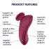 Satisfyer Sexy Secret - rakendusega juhitav vibraatoriga aluspüks (punane)