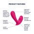 Satisfyer Top Secret - nutikas topeltmootoriga vibraator (roosa)
