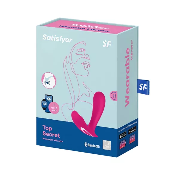 Satisfyer Top Secret - rakendusega juhitav vibraator (roosa)