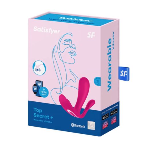 Satisfyer Top Secret Plus - Rechargeable Smart 3 prong vibrator (pink)