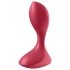 Satisfyer Backdoor Lover - akuga veekindel anaalvibraator - punane