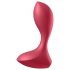 Satisfyer Backdoor Lover – laetav, veekindel anaaldildo (punane)