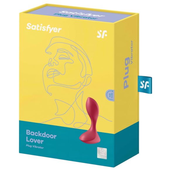Satisfyer Backdoor Lover - akuga veekindel anaalvibraator - punane