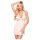 Penthouse Sweet & Spicy - kaelapael pitsist komplekt (valge) - M/L