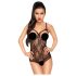 Penthouse Turned On - avatud pitsiline bodi (must)